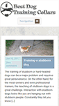Mobile Screenshot of best-dogtrainingcollars.com