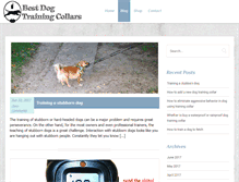 Tablet Screenshot of best-dogtrainingcollars.com